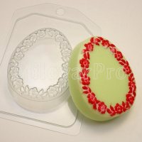 Яйцо плоское/Цветочная рамка ED форма для мыла