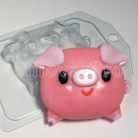 Свинка - пухляшка форма для мыла